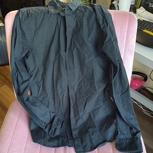 Armani Exchange Black Casual Button Down Shirt